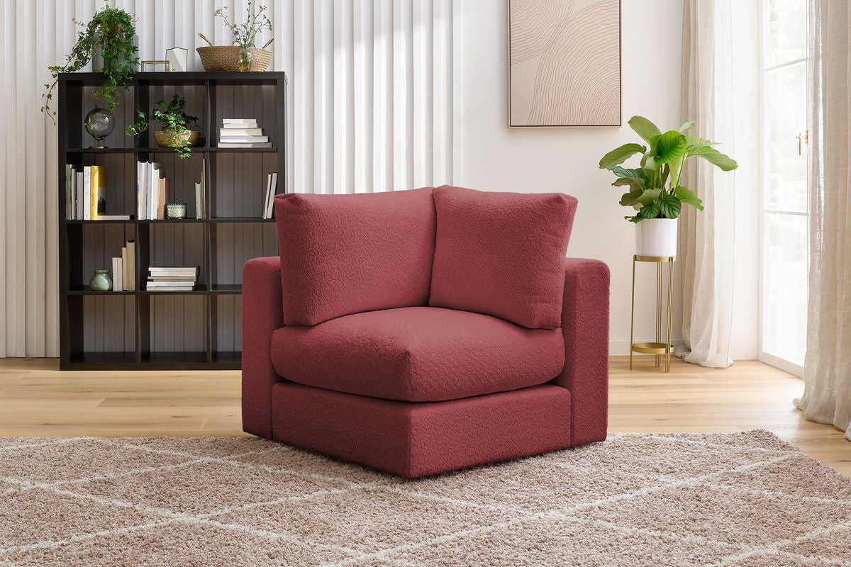 Angle pour canapé modulable PARIS tissu bouclette