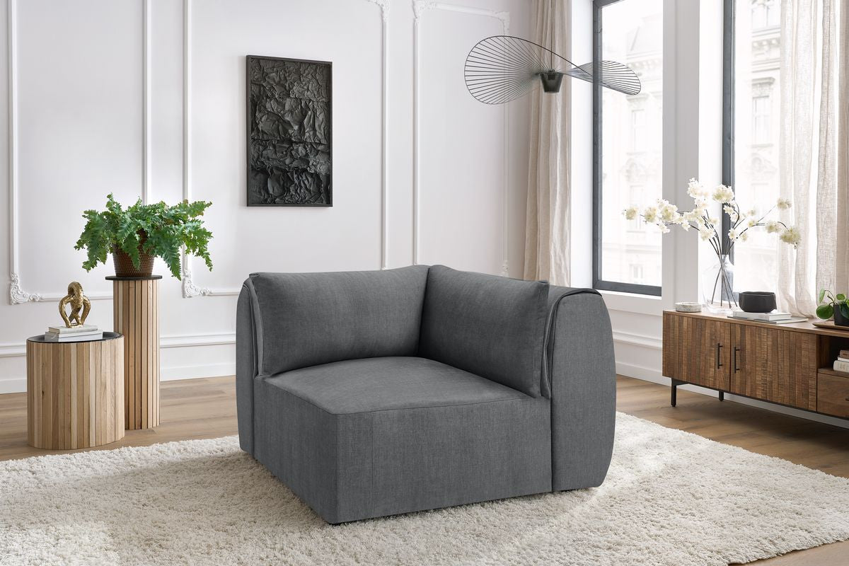 Angle pour canapé modulable JEANNE tissu velours