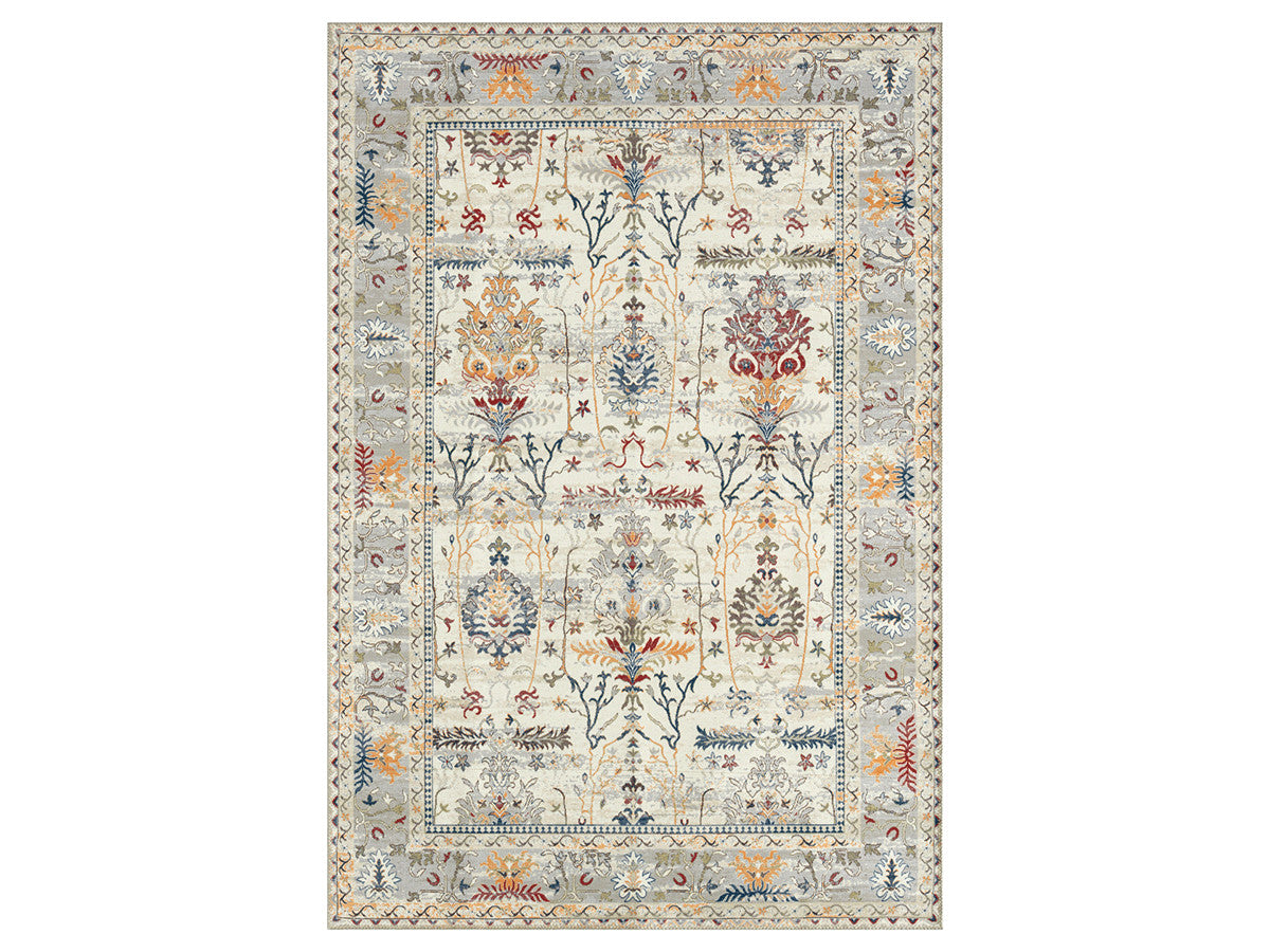 DANIA laagpolig vloerkleed met vintage patroon