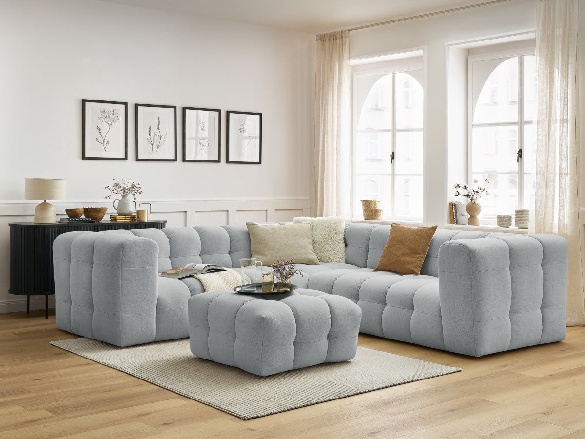 Canapé d'angle réversible CLOUD avec pouf