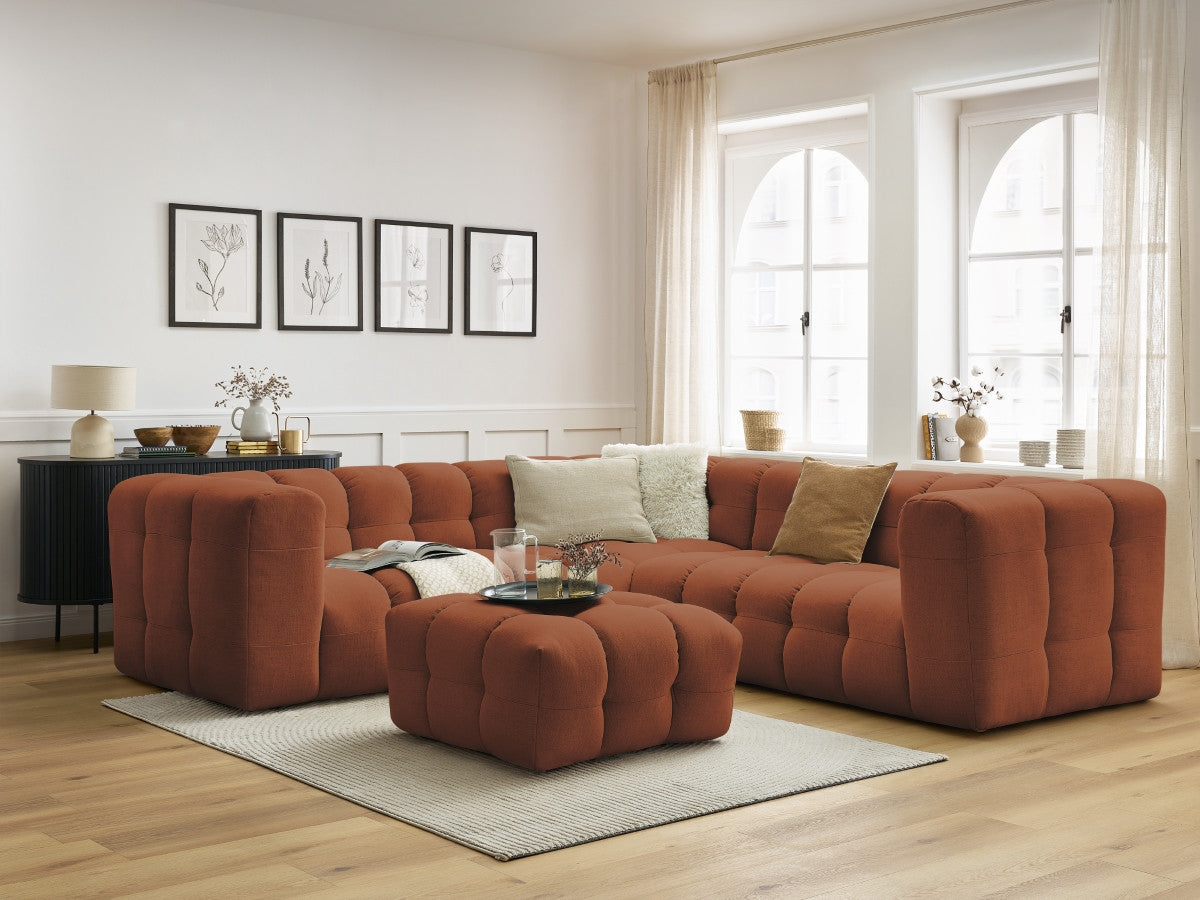 Canapé d'angle réversible CLOUD avec pouf