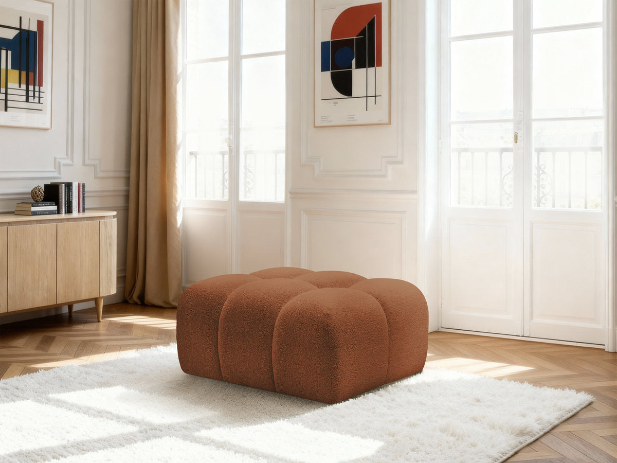 Pouf MELISSE tissu chiné