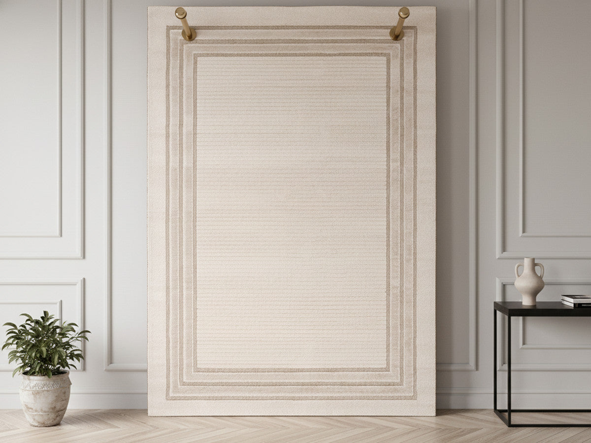 Tapis poils ras ALEXANDRIA motif abstrait