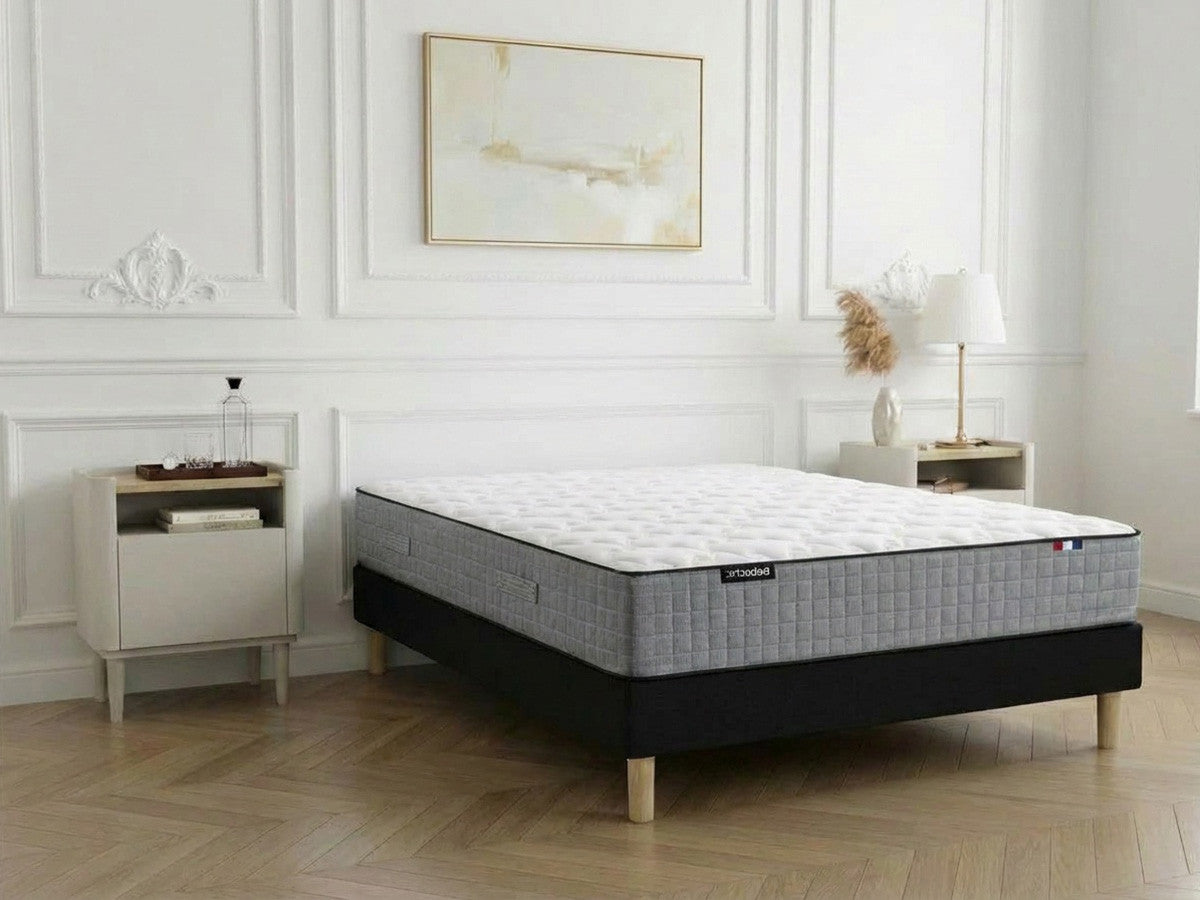 APOLLINE matrasset 24 cm met 638 pocketveren + boxspring + poten