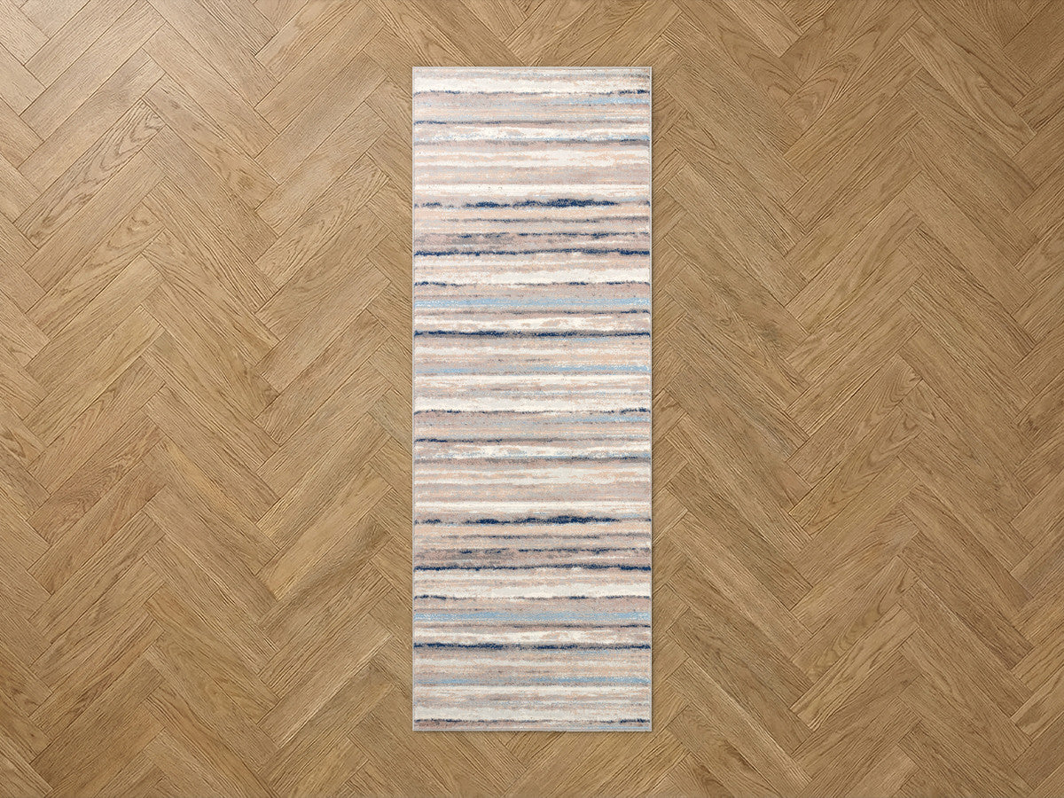 Tapis de couloir poils ras SARIK motif abstrait