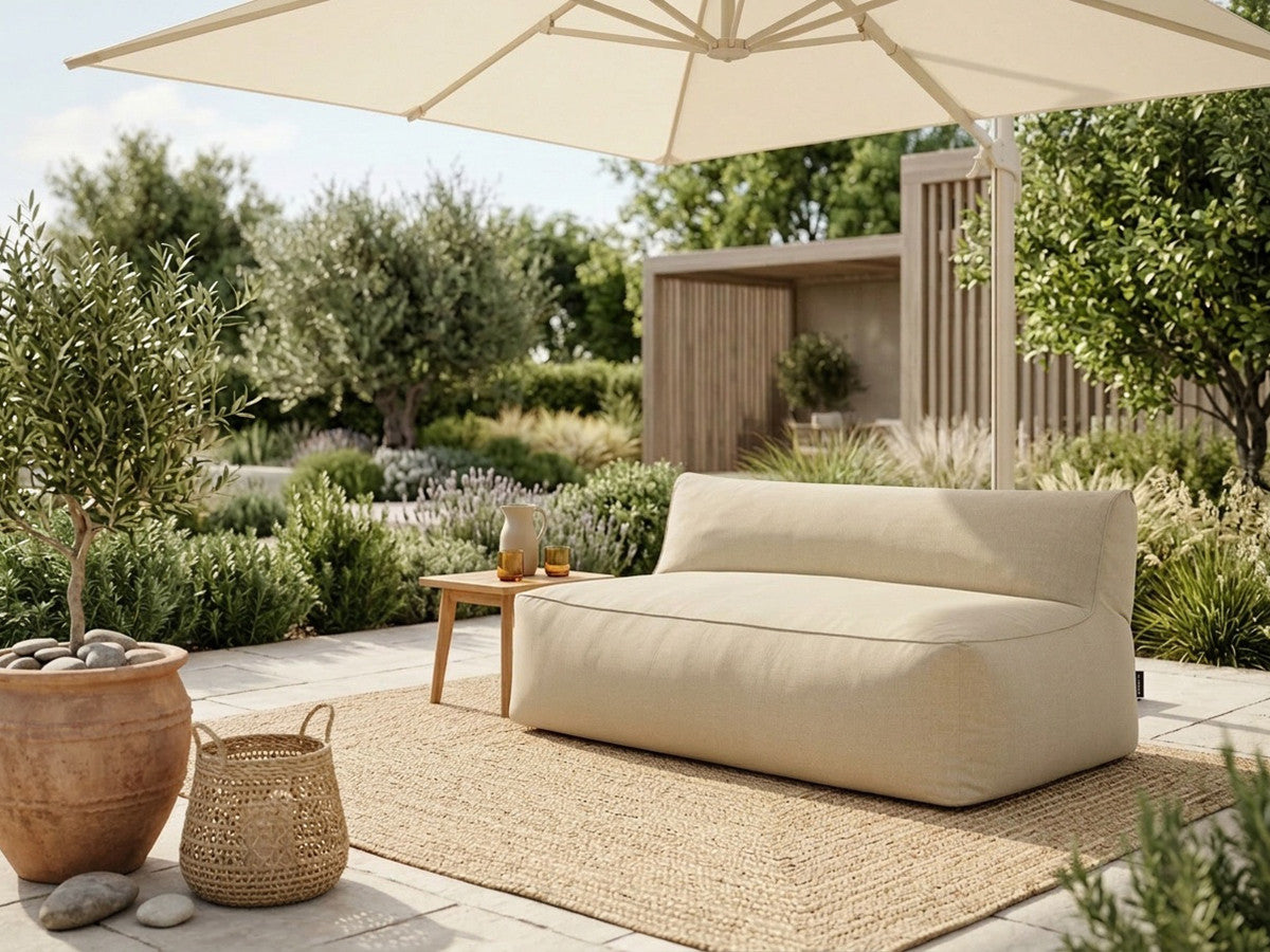2-zits fauteuil zonder armleuningen voor modulaire tuinbank RIVIERA