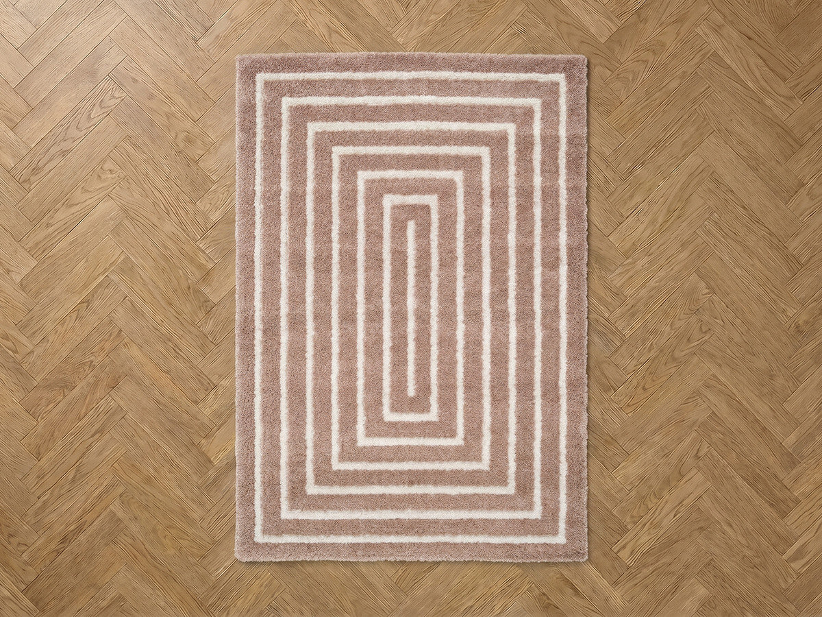 Vloerkleed met lange haren LYZZO grafisch motief