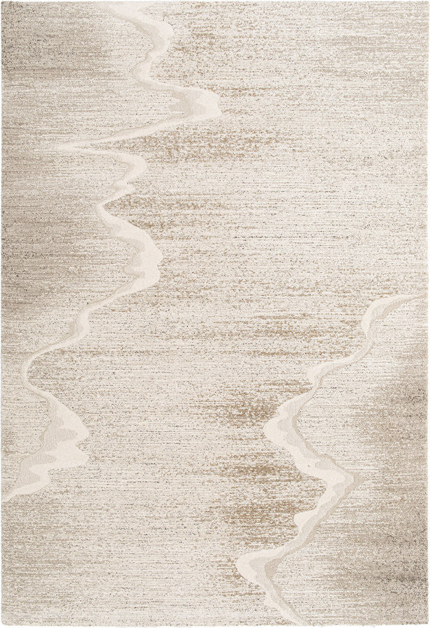 Vloerkleed met korte pool SANDIE met abstract motief
