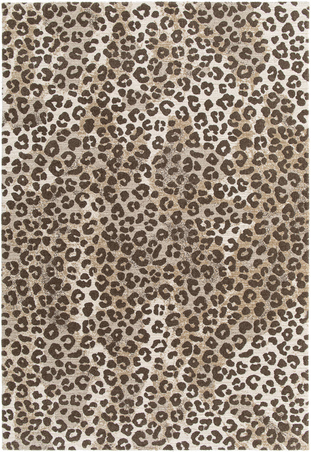 Vloerkleed met korte pool LEONE met luipaardmotief