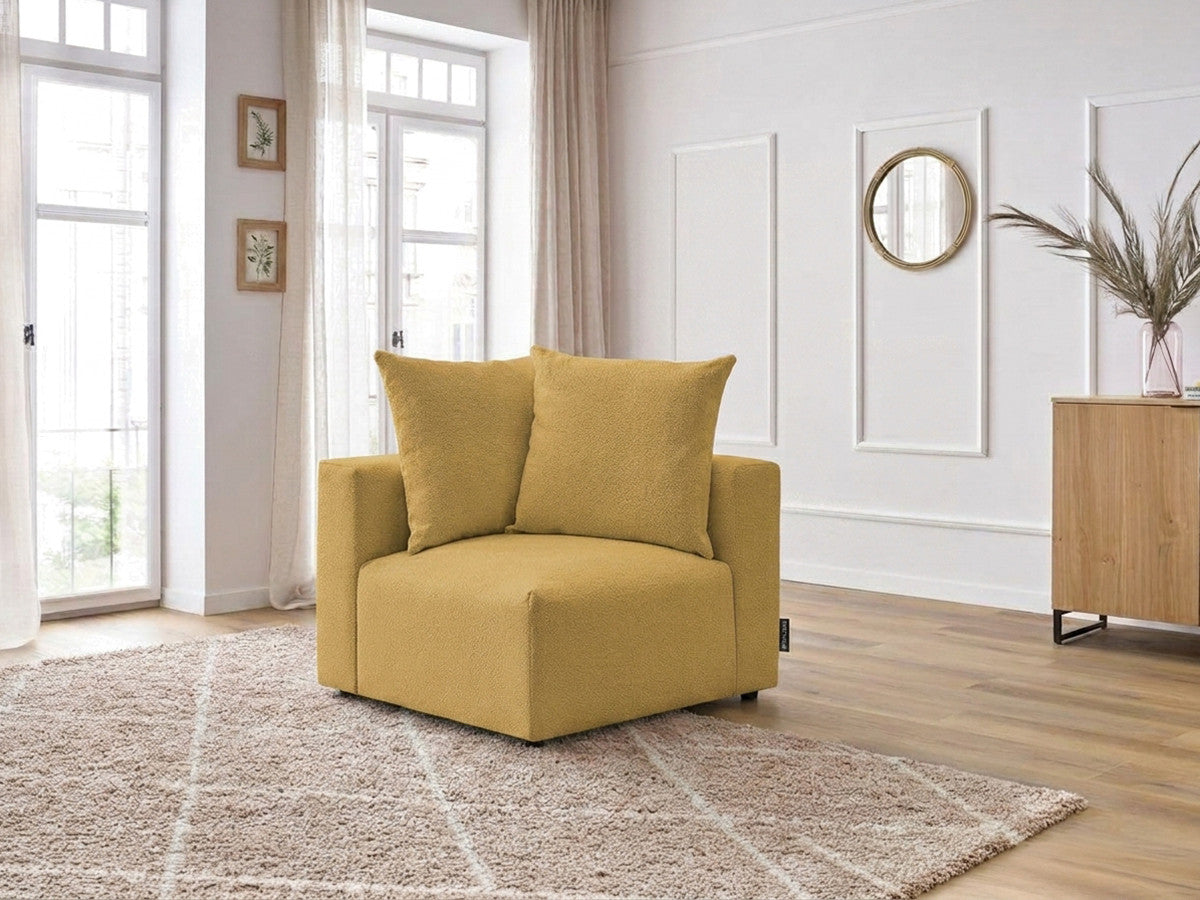 Angle pour canapé modulable VOLTAIRE tissu chiné