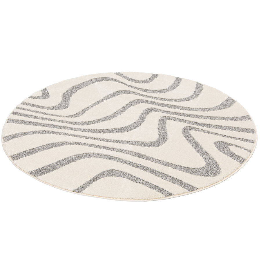 Tapis poils ras SOFTERA motif abstrait