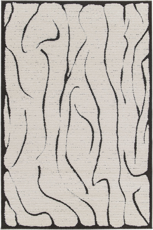 Tapis poils ras COSMARA motif abstrait