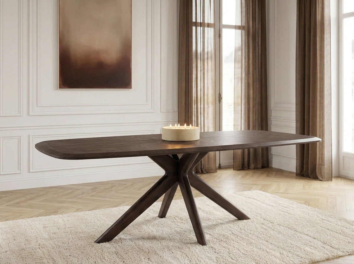 Eettafel VIVIENNE massief eikenineer