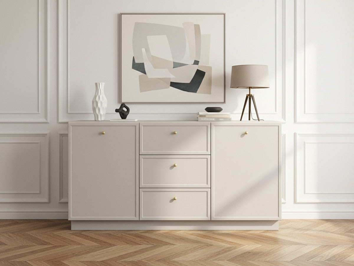 Buffet 2 portes 3 tiroirs 150 cm LORINA