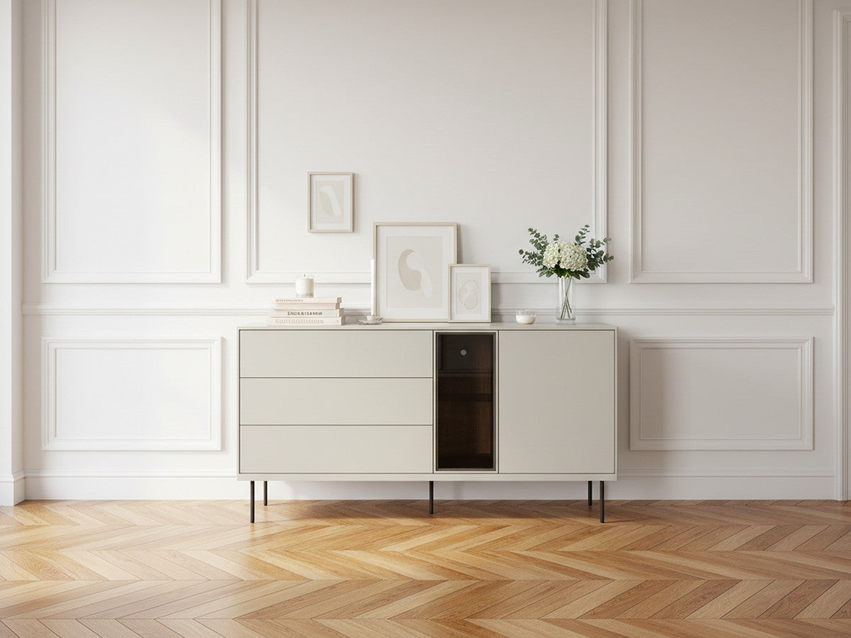 ESPERA 2-deurs, 3-laden dressoir 161 cm met LED's