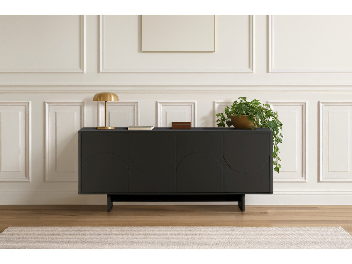 Buffet 4 portes 180 cm ESTEBAN formes géométriques