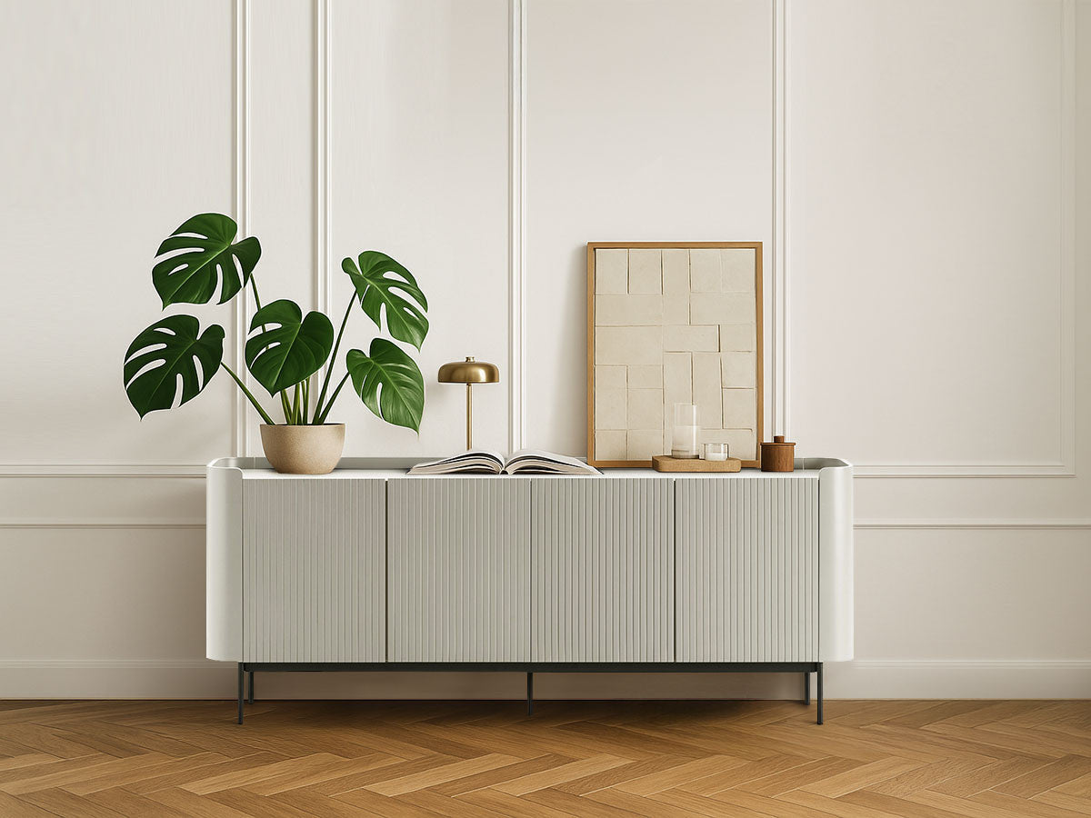 JAY 4-deurs dressoir 200 cm met noppeneffect