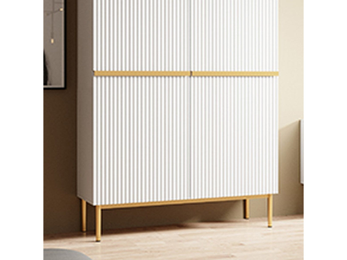KASHA 100 cm 2-deurs hoog dressoir met gouden poten