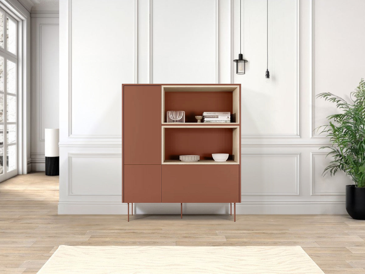 Buffet haut 2 portes 120 cm ATLAS avec niches