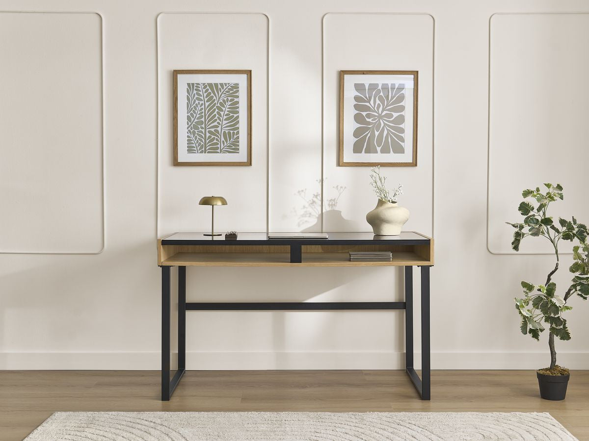 Bureau avec niche THEMYS placage chêne massif