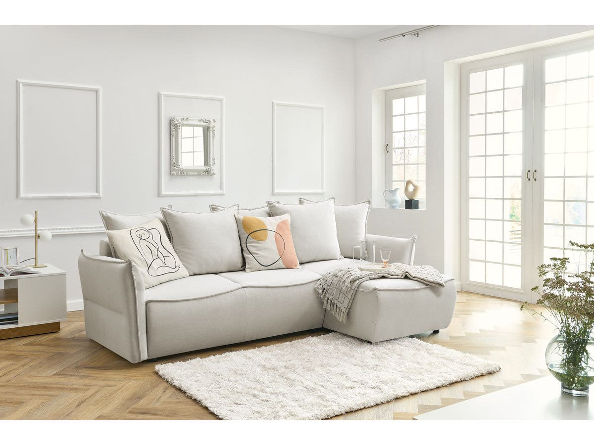 Canapé d'angle convertible coffre LEON