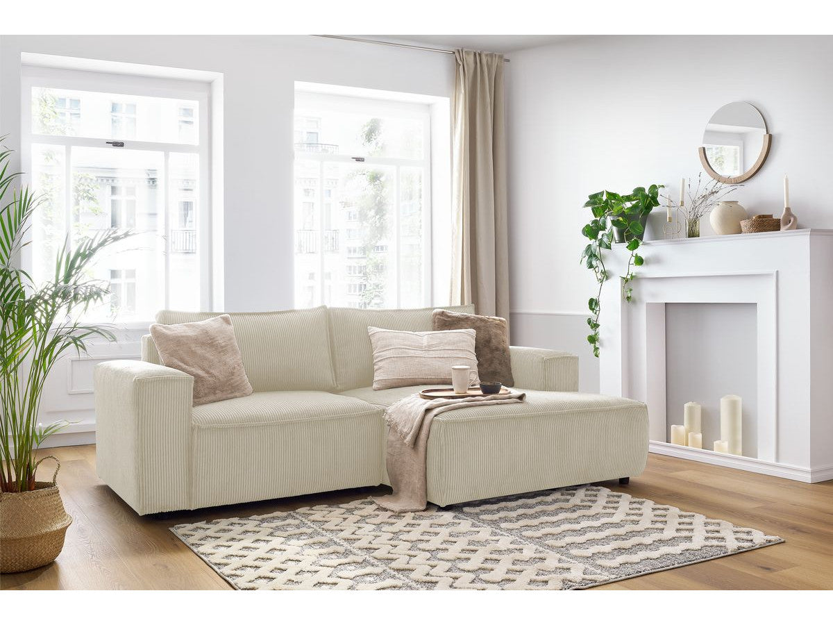 NIHAD compacte vaste hoekbank in corduroy