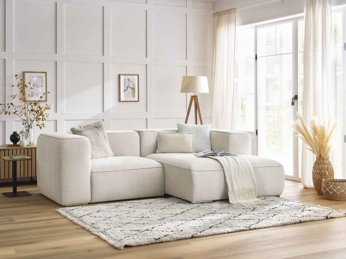 Canapé d'angle fixe compact ZEPHYR