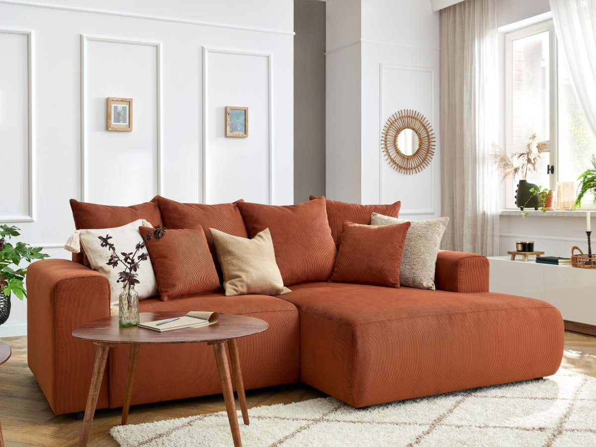 ENJOY Corduroy Vaste Hoekbank