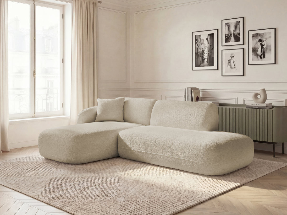ANDA modulaire hoekbank met vaste hoek, 1 chaise longue en 1 fauteuil.