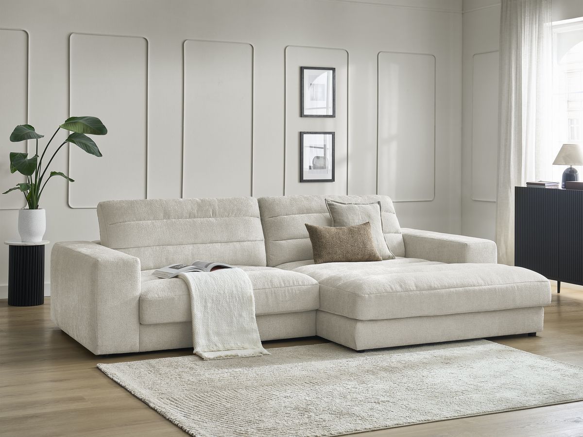 SIERRA vaste hoekbank in structuurstof