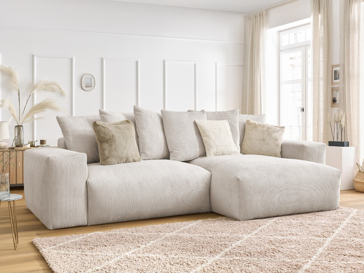 Canapé d'angle réversible convertible coffre VOLTAIRE