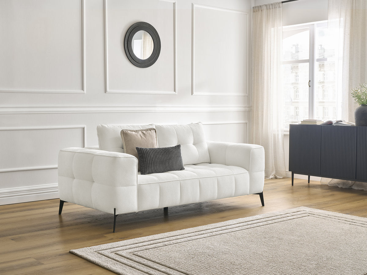 Vaste rechte 2-zitsbank ANIS structuurstof