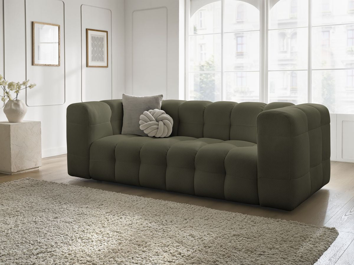 Canapé droit fixe 3 places CLOUD tissu mesh