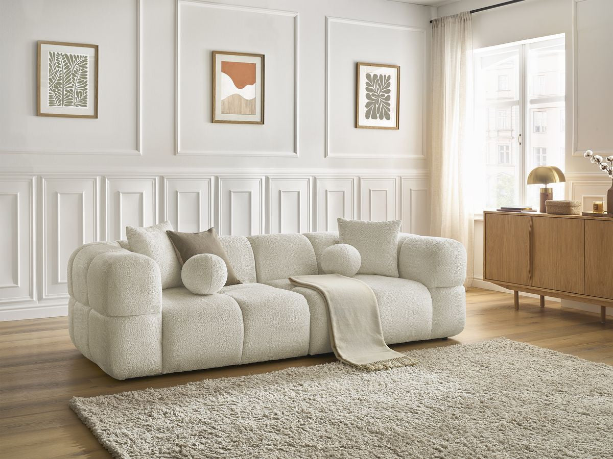 CRISTINA vaste 3-zits rechte bank