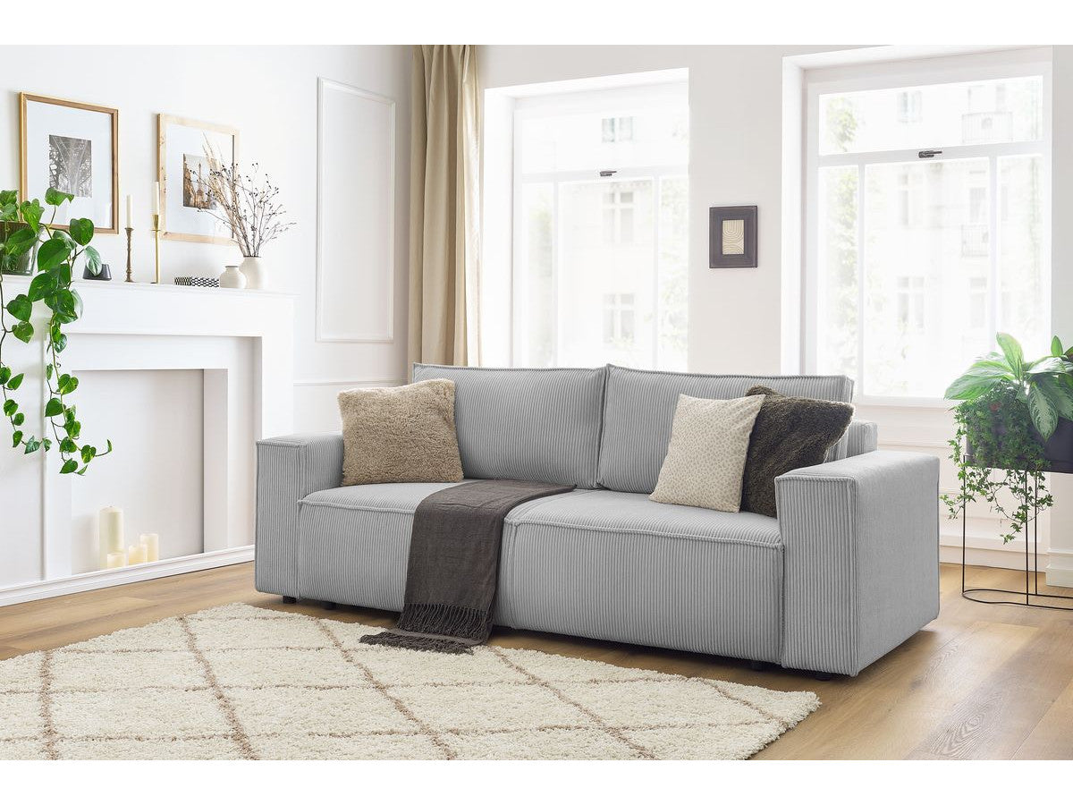 NIHAD 3-zits vaste rechte bank in corduroy