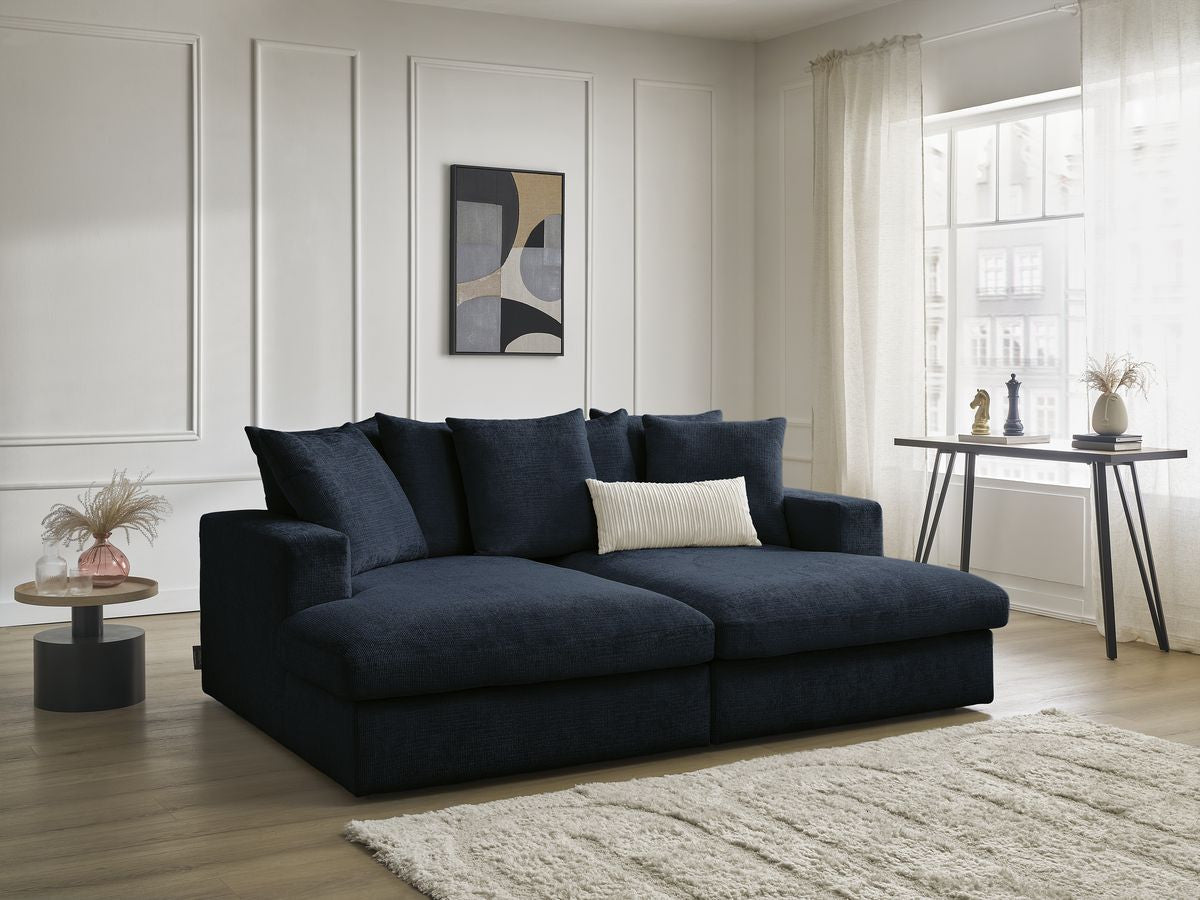 SIMEON vaste 3-zits rechte bank met diepe zit