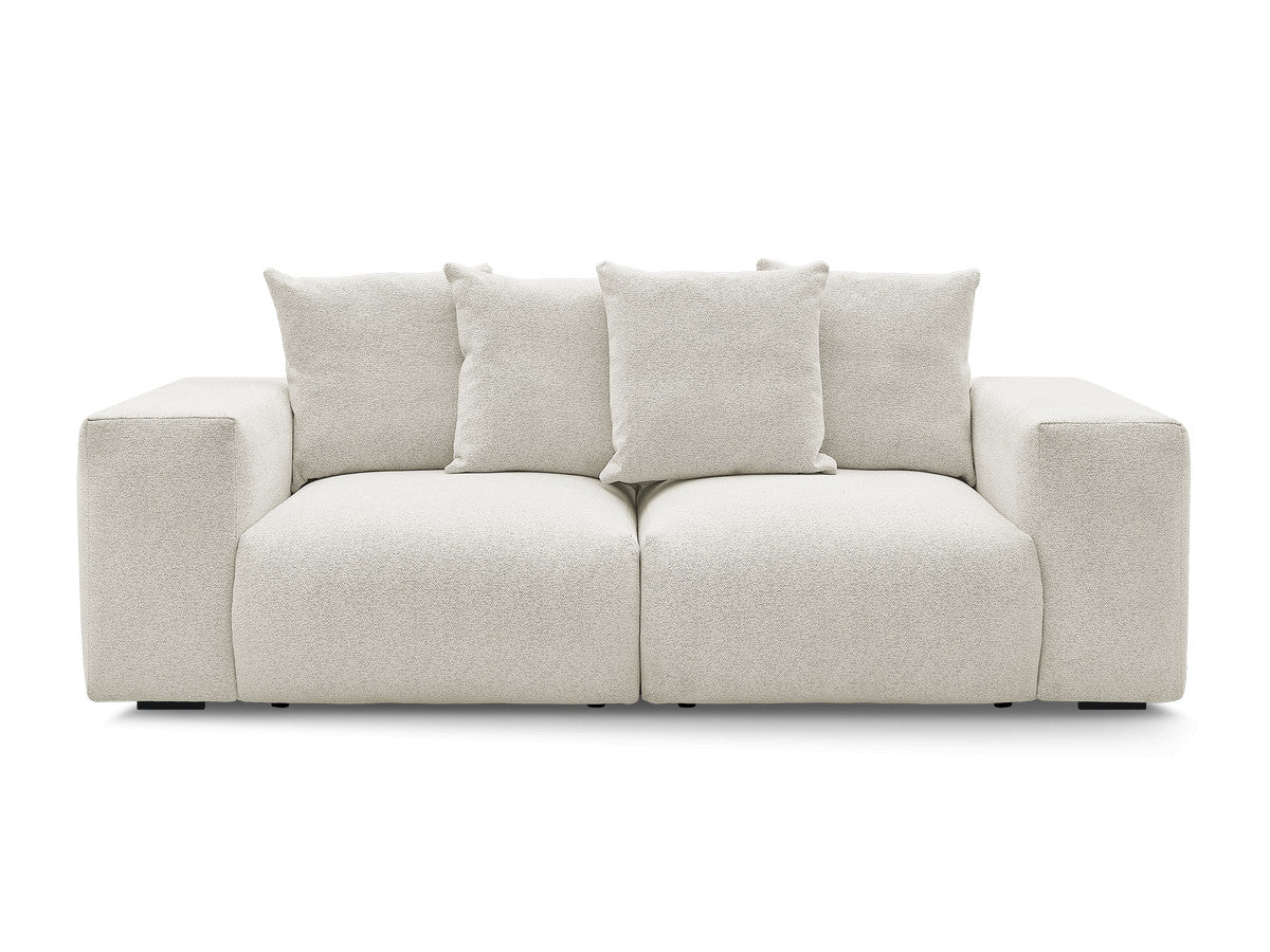 Canapé droit fixe modulable VOLTAIRE tissu chiné