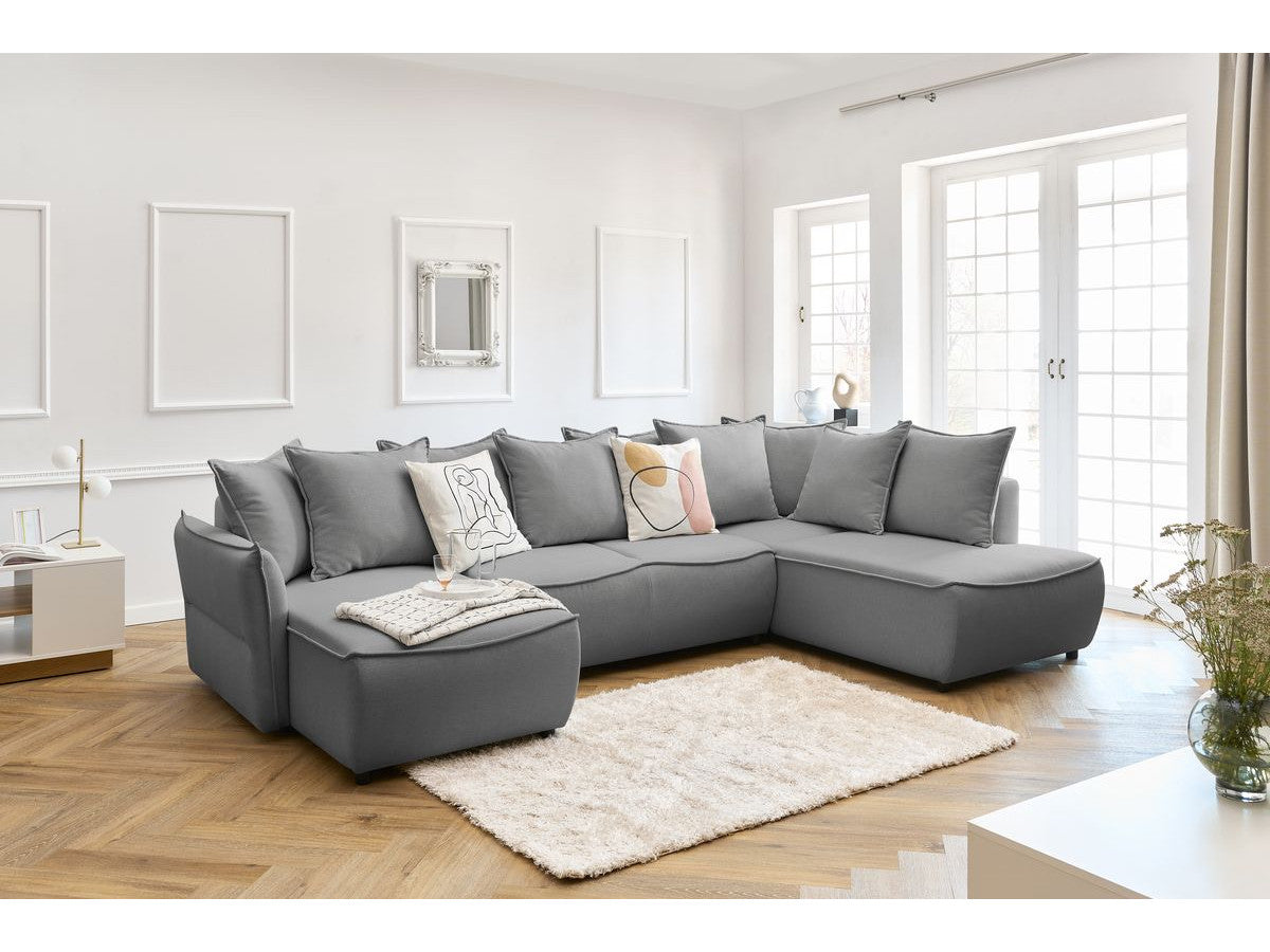 Canapé panoramique convertible coffre LEON