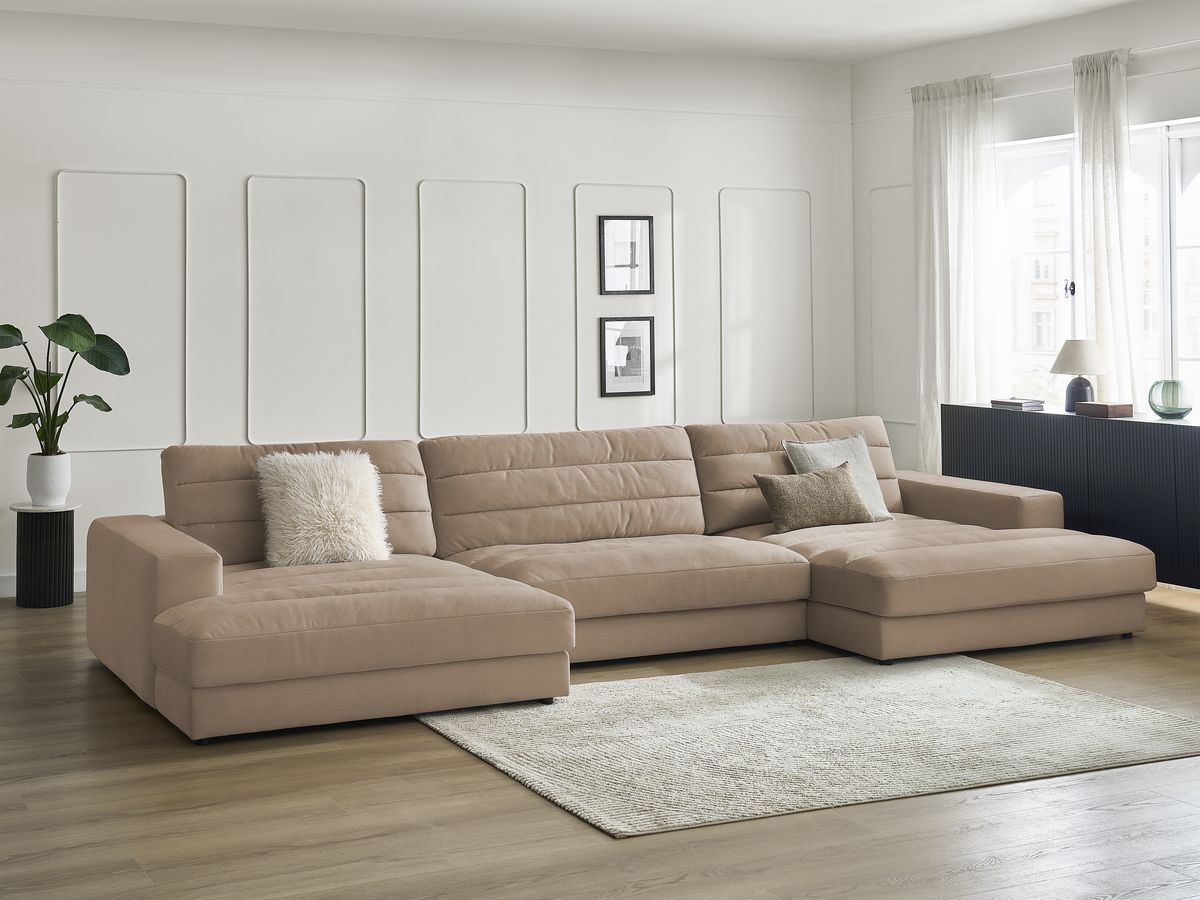 Canapé panoramique fixe SIERRA velours