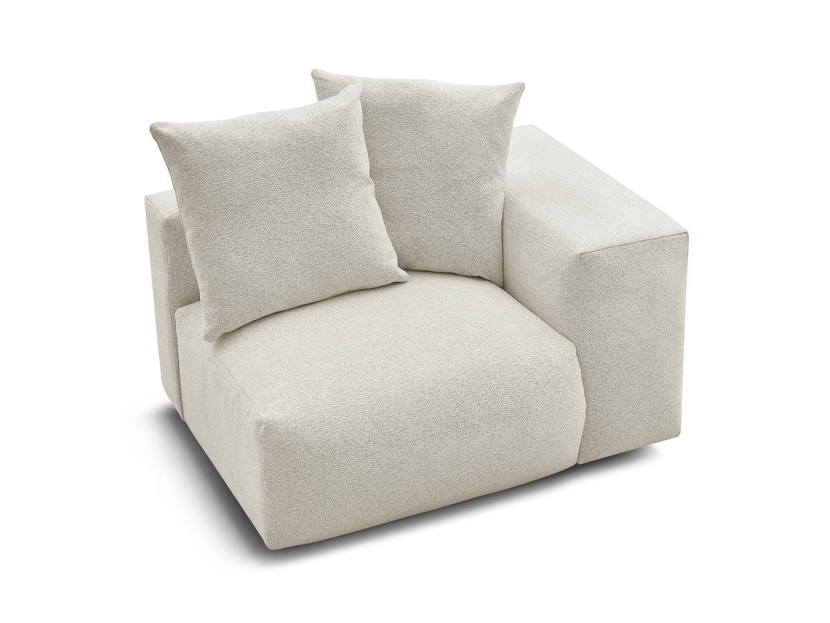 1-zits fauteuil met armleuning voor modulaire bank VOLTAIRE in gemêleerde stof
