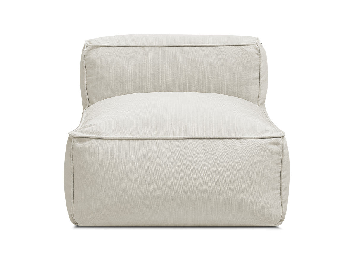 Chauffeuse 1 place sans accoudoir pour canapé de jardin modulable GIULIA avec bâche de protection