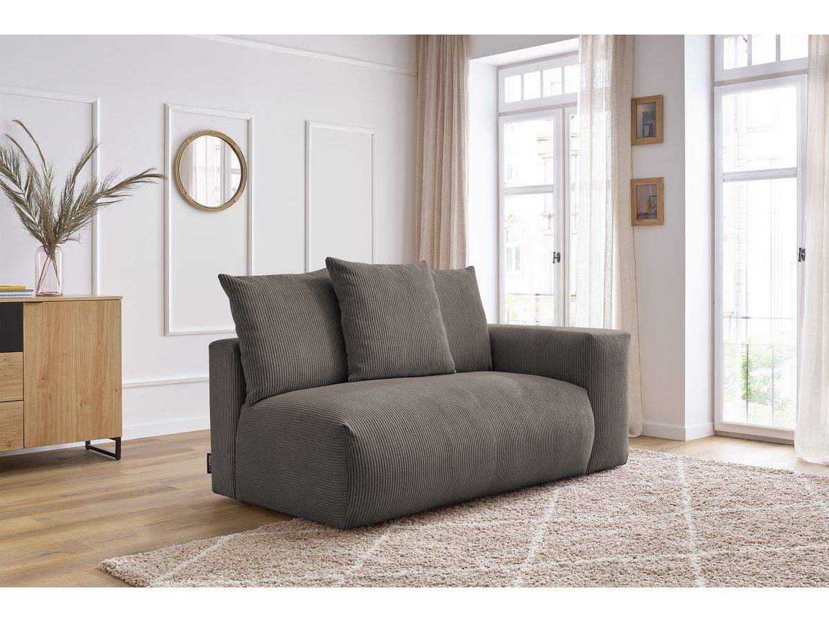 Chauffeuse 2 places avec accoudoir pour canapé modulable VOLTAIRE