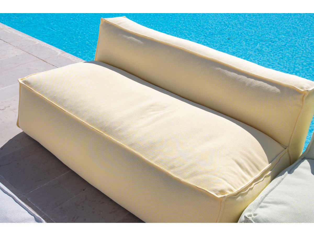 2-zits fauteuil zonder armleuningen met beschermhoes voor BIARRITZ modulaire tuinbank