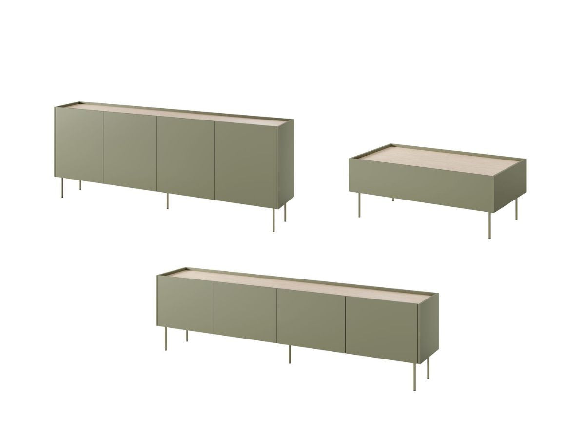 Ensemble ATLAS avec buffet 220 cm + meuble TV 220 cm + table basse 120 cm