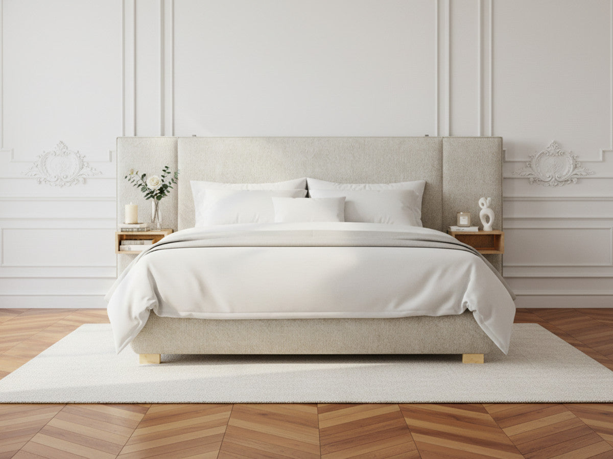 ALOE opbergbed met nachtkastjes en geïntegreerde led's