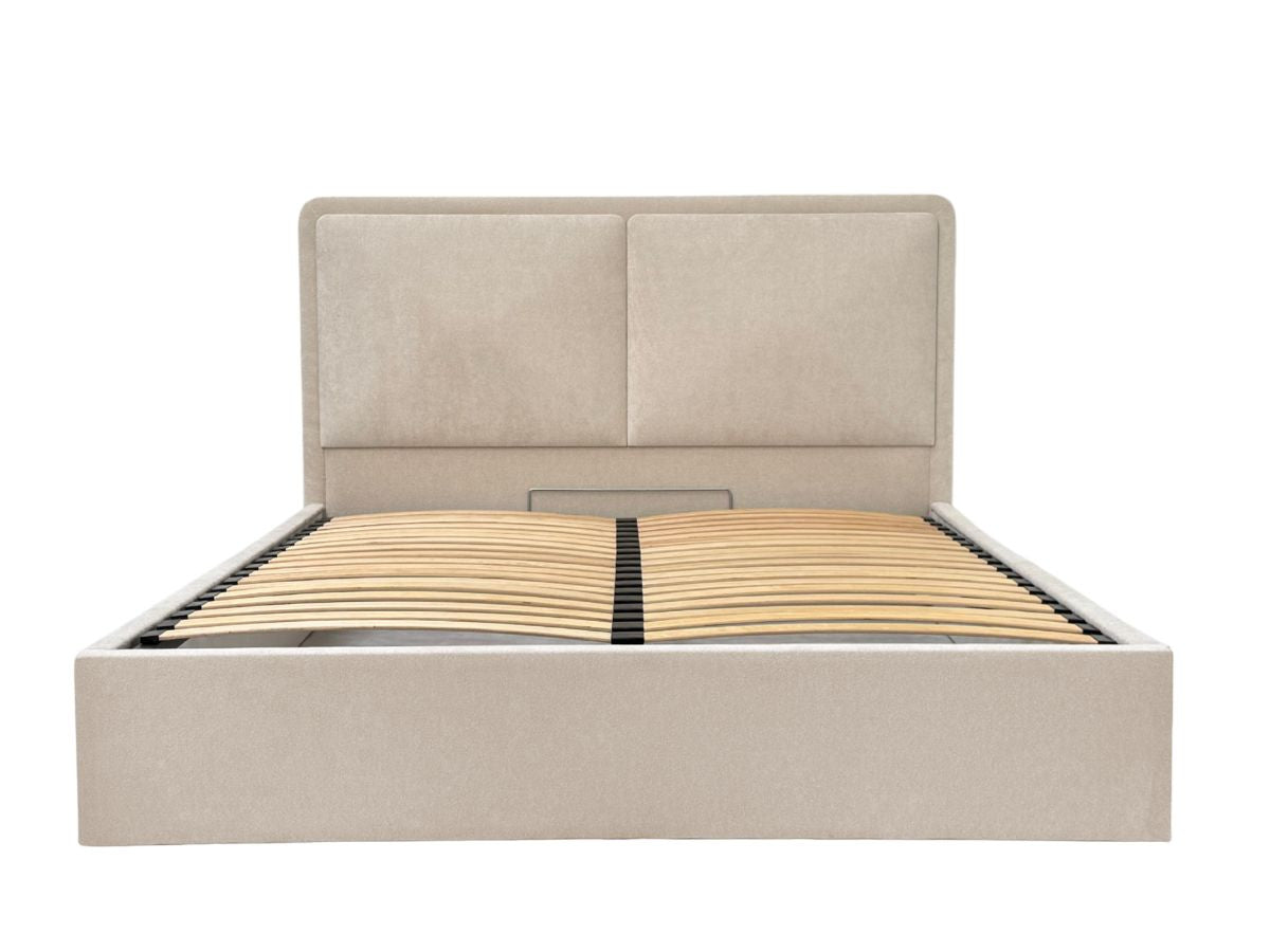 MARA opbergbed in gestructureerde stof