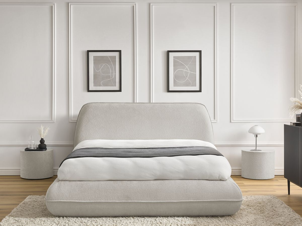 LIAM-bed van getextureerde stof