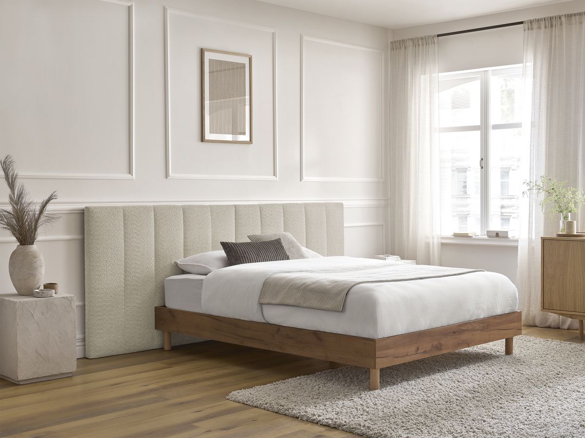 TIMO licht houten bed met massieve lattenbodem