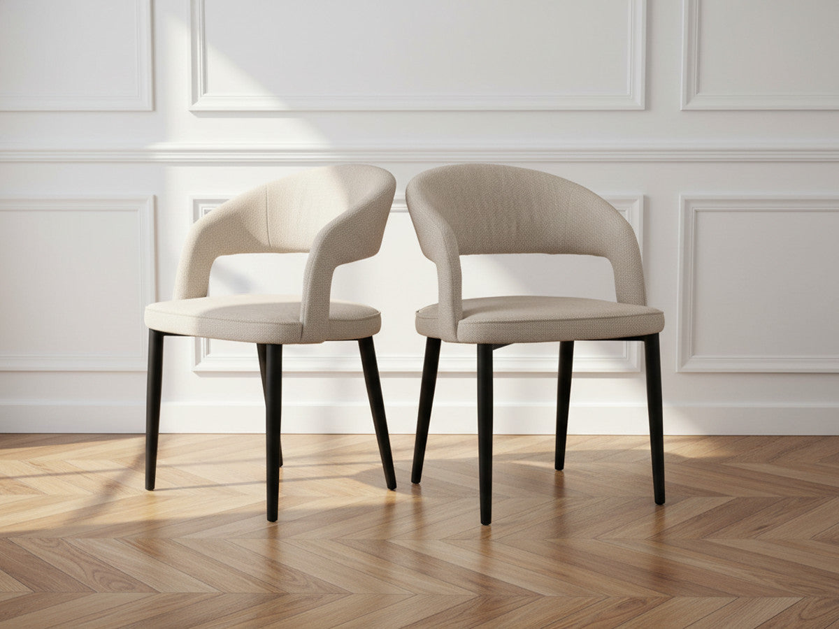 Set van 2 LOUIS stoelen in structuurstof