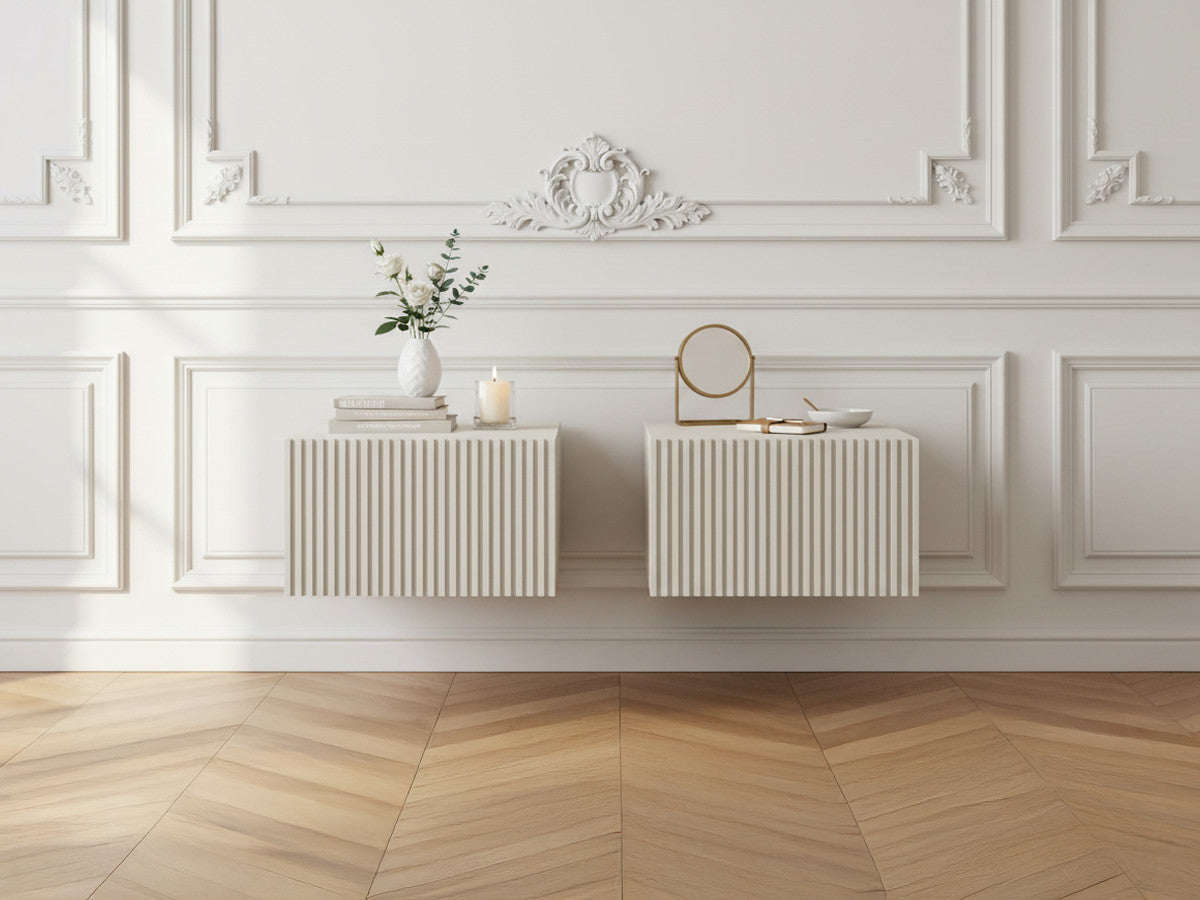 Set van 2 KASHA hangende ladekast nachtkastjes